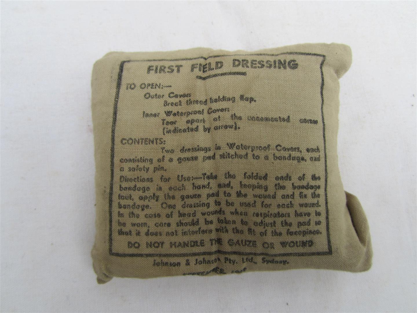 WW2 Austrailian Field Dressing 1942